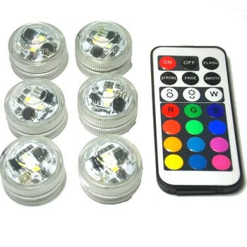 Kitosun White & Warm White & RGB светодиодные погружные свечи, водонепроницаемая мини-светодиодная лампа на батарейках для подсветки центральных предметов, вазы