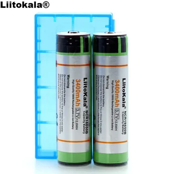 Liitokala Protect 18650 NCR18650B 3400 мАч Перезаряжаемая литий-ионная батарея с печатной платой 3,7 В + Коробка для хранения