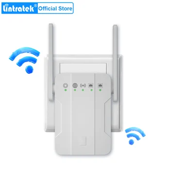 Lintratek Wi-Fi Ретранслятор Дальнего Действия 2,4 G 300 Мбит/с Wifi Усилитель Беспроводной WiFi Расширитель диапазона 2,4g Сетевой Режим Ретранслятора WPS AP