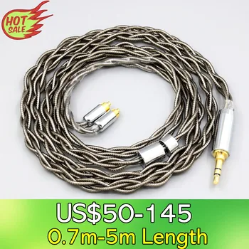 LN008203 99% чистое серебро, палладий + графен, золотой экранирующий кабель для наушников для Dunu dn-2002