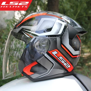 LS2 OF608 Полушлем Мотоциклетный шлем Для Мотогонок Шлем для Мотобайка Capacete Уличные Гоночные Шлемы