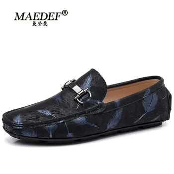 MAEDEF / 2022, Новые модные Лоферы для мужчин, Размер 48, Обувь без шнуровки, Обувь для вождения на плоской подошве, Повседневные Мокасины для Мужчин, Удобные Мужские Лоферы