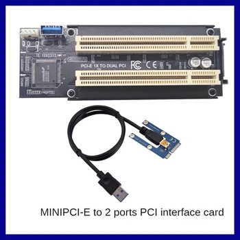 Mini Pci-E Для двойной Pci Express X1 для двойной Pci Riser Card Адаптер Конвертер Черный Для настольных ПК с чипом Asm1083