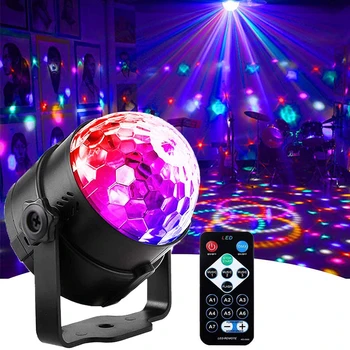 RGB Освещение для вечеринки, Ночник, Проектор Luz LED, USB Звуковая активация, Украшение комнаты для домашней вечеринки, крыша автомобиля, Детский подарок