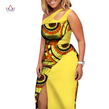 Riche африканские платья без рукавов для женщин, лоскутное платье с принтом дашики, Vestidos, женская африканская одежда для вечеринок с высокой талией, Wy2890