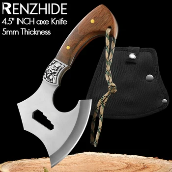 RZD Походный Кулинарный Топор Нож 5 мм Толщиной Тесак Для Резки Костей Инструмент Для Разделки Ножей Мясник Для Нарезки мяса И Овощей Чехол Для Ножа