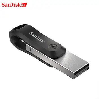 SanDisk Новый USB флэш-накопитель iXpand U Disk OTG Lightning Разъем USB3.0 Флешка 256 ГБ 128 ГБ MFi Для iPhone и iPad флеш-накопитель IX60N