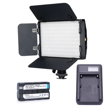 SETTO Ультратонкий легкий двухцветный светодиодный светильник для видеокамеры с комплектом Barndoors для видеоблога YouTube Canon Nikon Sony Camera