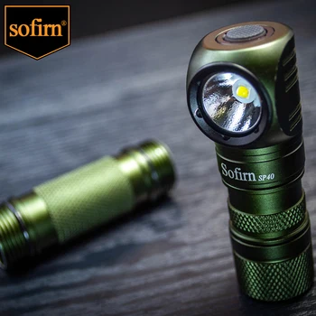 Sofirn Green-SP40 XPL Светодиодный налобный фонарь 1200lm 18650 USB Перезаряжаемый налобный фонарь с трубкой 18350 для наружного использования