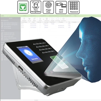 TCP/ip Биометрическая система посещаемости лица, Часы отпечатков пальцев, Электронное устройство для управления посещаемостью сотрудников