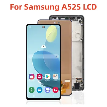 TFT Мобильный телефон A52S ЖК-запчасти Для Samsung Galaxy A52S 5G A528 SM-A528 ЖК-дисплей с сенсорным экраном В Сборе с рамкой