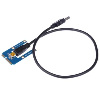 USB 3.0 Mini PCI-E к PCIe PCI Express от 1X до 16X Удлинитель Riser Card Адаптер-Удлинитель для Майнинга Биткойнов