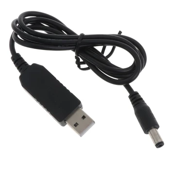 USB Power Boost Линейный Кабель-адаптер с повышающим напряжением от 5 В до 9 В, Разъем 5,5x2,1 мм, Конвертер для Беспроводного маршрутизатора