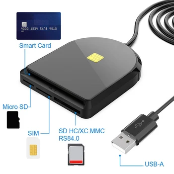 USB-кард-ридер IC CAC Card Reader Портативный USB-кард-ридер USB2.0 для JKO NKO BOL Marinenet для банковской почтовой карты