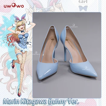 UWOWO Аниме/Манга My Dress-Up Darling Косплей Марин Китагава Синий Кролик Обувь для Косплея Для девочек