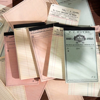 Yoofun 50 листов, Винтажные блокноты для заметок, чтобы проверить список Ретро Билетов, Заметки для сообщений, Школьные Канцелярские принадлежности