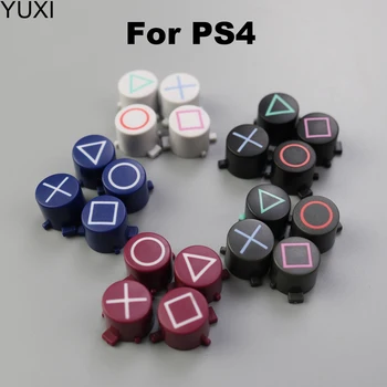 YUXI 1 комплект круглых квадратных треугольных кнопок ABXY для ремонта контроллера PS4 Slim Pro