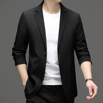 Z300-2023 Весенне-осенний новый маленький костюм мужской корейской версии приталенного костюма мужской молодежный пиджак большого размера деловой тренд
