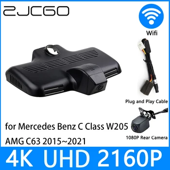 ZJCGO Dash Cam 4K UHD 2160P Автомобильный Видеорегистратор DVR Ночного Видения для Mercedes Benz C Class W205 AMG C63 2015 ~ 2021