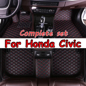 Автомобильные Коврики для Honda Civic 2022-2023 Пользовательские автоматические накладки для Ног Аксессуары для автомобильных ковровых покрытий