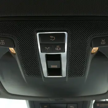 Автомобильный Внутренний Выключатель Света для чтения Из Алюминиевого Сплава, Рамка для Mercedes Benz CLA GLA A B Class W117 C117 W176 A180