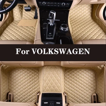 Автомобильный коврик с полным покрытием на заказ для VOLKSWAGEN VW Amarok Beetle Atlas Jetta Bora Eos Polo Golf Passat CC Touran (5 мест) Tiguan