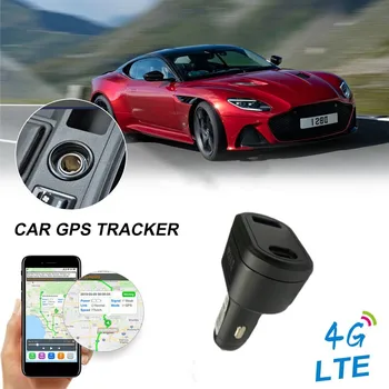 Автомобильный Прикуриватель 2G/ 4G с двойным USB-разъемом, GPS-трекер ST-909, Автомобильное зарядное устройство для телефона с Бесплатным онлайн-приложением Для отслеживания Car Chager gps Tracker