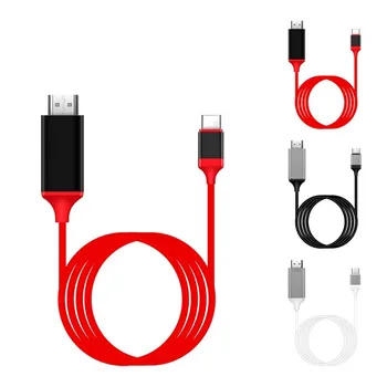 Адаптер 4K USB-C Type-C к HDMI-совместимому кабелю Type C 3.1 Концентратор USB C в HD-MI Конвертер для MacBook Huawei Samsung Galaxy S9 S8