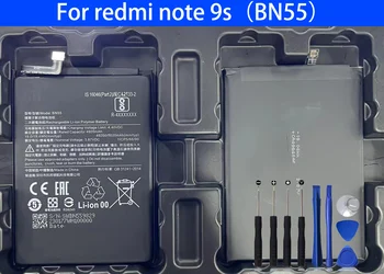 Аккумулятор BN55 для redmi note 9s global с оригинальной емкостью телефона 5020 мАч Bateria