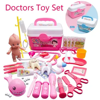 Аксессуары для больницы Унисекс, детский подарок, игрушки для ролевых игр, Набор игрушек для врачей, детские игрушки, ролевые игры, Набор медсестры