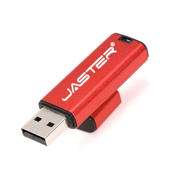 Бесплатный Флеш-накопитель с Логотипом на заказ с брелоком USB Флэш-накопители Реальной Емкости Металлическая карта памяти Красный U-диск 64 ГБ/32 ГБ/16 ГБ/8 Гб/4 ГБ