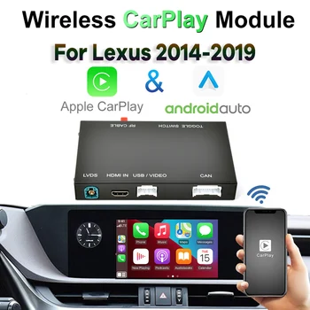 Беспроводной CarPlay Android Auto для Lexus RX NX UX LX CT GS ES LS RC Мультимедийный модуль коробка видеоинтерфейс декодер