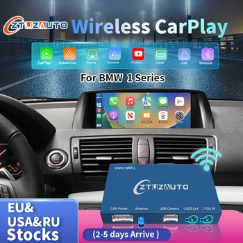 Беспроводной CarPlay для BMW 1 серии E81 E82 E87 E88 2008-2012, с функцией Android Auto Navigation Mirror Link AirPlay Car Play