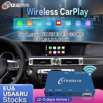 Беспроводной CarPlay для Lexus NX RX IS ES GS RC CT LS LX LC UX GX, 2014-2020 Функции Android Auto Mirror Link AirPlay Car Play