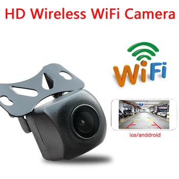 Беспроводной WIFI Объектив Рыбий Глаз CVBS Автомобильная Камера HD Starlight Ночного Видения IP68 Водонепроницаемый 170 ° Широкоугольный HD Цветной Реверсивное Изображение