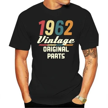 Винтажная Мужская футболка 1962 года в Стиле Ретро 60S 56Th Birthday Tee, Мужская Женская Летняя Футболка с коротким рукавом, Модные Графические Топы, Классическая Повседневная Уличная Одежда