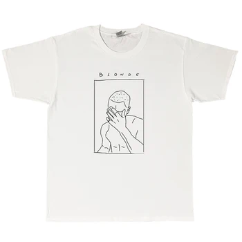 Винтажная футболка Blond Frank в стиле хип-хоп, Хлопковая мужская футболка, Новая футболка, женские топы Унисекс