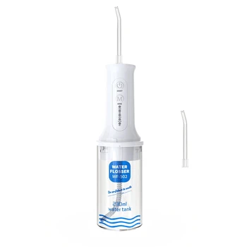 Водный флоссер Беспроводной с 5 режимами мощной очистки, перезаряжаемый ирригатор для зубов, брекеты для путешествий и дома