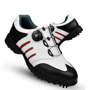 Высококачественная мужская обувь для гольфа, мужская дышащая водонепроницаемая обувь для тренировок, профессиональные шипы, нескользящие спортивные кроссовки
