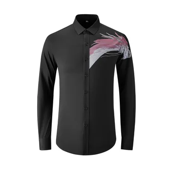 Высококачественная роскошная ювелирная рубашка-поло из 100% хлопчатобумажной ткани, футболки для мужчин с принтом Оверсайз, Повседневные футболки с коротким рукавом