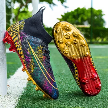 Высококачественная Футбольная Обувь Neymar Футбольные Бутсы Для футзала Chuteira Campo Бутсы Мужские Тренировочные Кроссовки Ourdoor Женская Обувь TF/AG