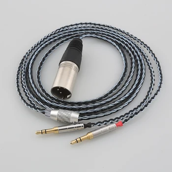 Высококачественный Hi-Fi Audiocrast8-ядерный посеребренный кабель для наушников Для Focus Clear Elear ElexElegia Stellia