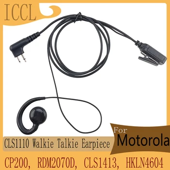 Гарнитура для портативной рации CLS1110, Совместимая с Motorola Radio CP200, RDM2070D, CLS1413, HKLN4604, Материал PU, черный
