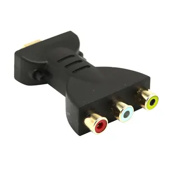 Гибкий Портативный HDMI-Совместимый с 3 RCA Видео Аудио AV Адаптер Компонентный конвертер для HDTV DVD Проектор Конвертер