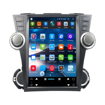 Головное устройство Tesla Screen Для Toyota Highlander Kluger 2009-2013 Android Радио GPS Навигация Автомобильный Мультимедийный Плеер 2 Din 4G WIFI