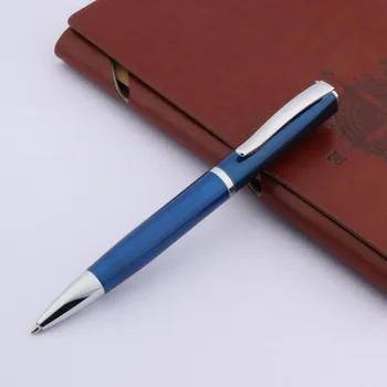 Горячая распродажа Baoer Металлическая ручка 051Blue Лакированная офисная шариковая ручка для письма