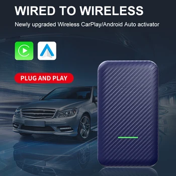 Горячий 4 Apple Car Play Беспроводной Адаптер CarPlay Mini Box Android Auto Dongle 2 in1 для автомобиля Benz Audi Mazda Kia Toyota VW OEM