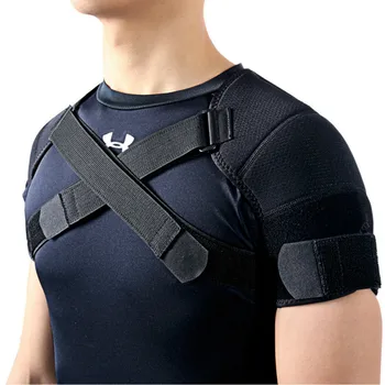 Двойной плечевой Бандаж, Регулируемый Спортивный пояс для поддержки плеча, Облегчающий Боль в спине, Двойной Бандаж, Поперечный Компрессионный плечевой ремень