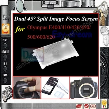 Двойной фокусировочный экран с разделением изображения на 45 градусов для Olympus E400 410 420 450 500 600 620 PR133