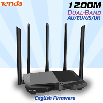 Двухдиапазонный беспроводной маршрутизатор Tenda AC1200, Wifi-ретранслятор с антеннами с высоким коэффициентом усиления 5 * 6dBi, более широкий охват AC7 wifi extender